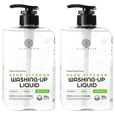 아이너바움 허브식초 아기 주방세제 허브가든, 700ml, 2개