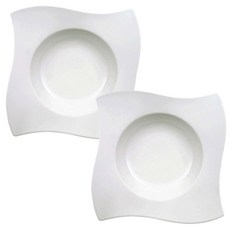 Villeroy&Boch New Wave 義大利麵盤 28cm, 白色, 2個