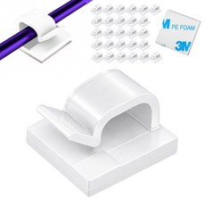 Luminight 精細理線夾, 白色, 60個