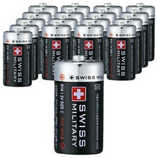 SWISS MILITARY 碳鋅C型電池, 2入, 18個