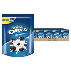OREO 奧利奧 迷你奧利奧夾心餅乾 香草口味分享包, 163.2g, 16袋