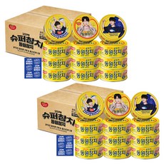 동원참치 라이트 스탠다드 BTS진 에디션 랜덤발송 + 씰스티커, 85g, 24개