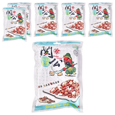 關公麻辣花生 蒜片五香花生, 100g, 6袋