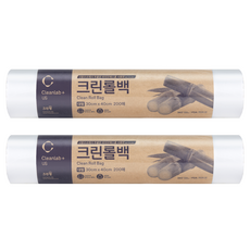 CLEANWRAP Cleanlab 生物質清潔卷袋 30 cm x 40 cm, 大(L), 200入, 2個