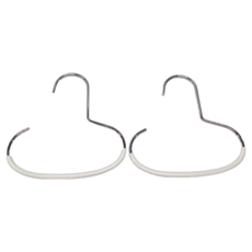 SHIMOYAMA 防滑無痕型圍巾絲巾收納架 腰帶掛架 2個, 白色, 1組