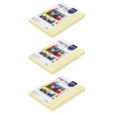 종이문화 프린트프로 두꺼운 칼라복사지 No 1 레몬 205g, 198개, B5