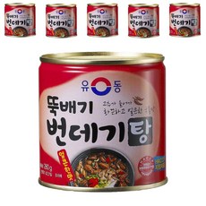 Yoodong 香辣蠶蛹湯罐頭, 280g, 6個