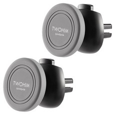 TWOHIM 出風口車用支架, 2個, Quadpole 黑色