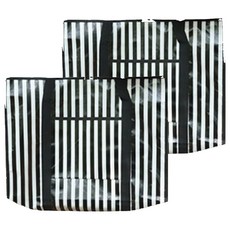 Angela Home多功能防水布袋, 黑白條紋, 2個