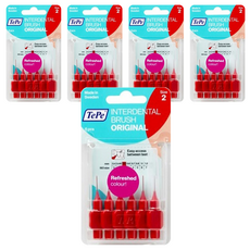 TePe 緹碧 I字型牙間刷牙間刷 原裝 0.5mm 紅色, 6入, 5個