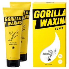 고릴라왁싱 대용량 보들보들 제모크림 셀프왁싱 베이비파우더향, 250ml, 2개
