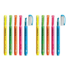 KOKUYO 國譽 Beetle Tip 3WAY 螢光筆組 5色組, 混合色, 10個
