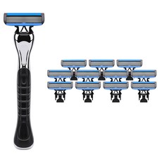 comet 六刀頭刮鬍刀柄 1支 + 替換刀片 12個, 1組, 1入