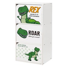 收納王妃 迪士尼 玩具總動員三層木門櫃, 抱抱龍