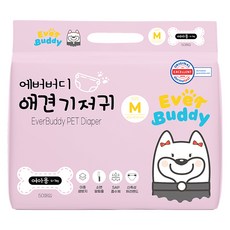 에버버디 여아용 애견 기저귀, 중형, 50개입, 1개