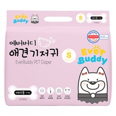 에버버디 여아용 애견 기저귀, 소형, 50개입, 1개
