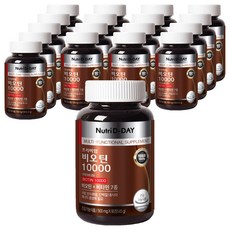 뉴트리디데이 프리미엄 비오틴 10000, 90정, 18개