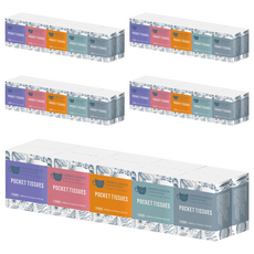 BonitaGoods 紙漿3層迷你袖珍面紙, 50個, 10枚入