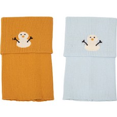 JOY MULTI 女孩童雪人造型圍脖 2入