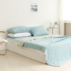 The Zari Mild Shuffle 雙面床罩, 混搭柔和卡其