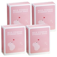 ROYALLIN 蘿林嚴選 攜帶式奶粉分裝袋 13 x 11 x 5cm 4g 30個, 粉色, 4盒