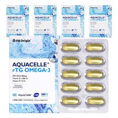 엔젯오리진 아쿠아셀 rTG 오메가 3 31.5g, 30정, 5개