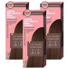 모레모 케라틴 루트 터치 업 뿌리 매직 스트레이트너, 160ml, 3개