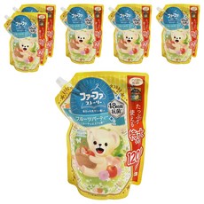 FaFa Story 衣物柔順劑 水果麝香 補充包 特大尺寸 48小時抗菌, 1.2L, 6包