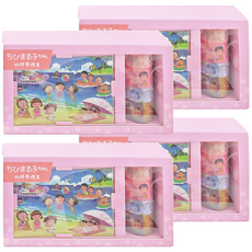 Miravivi 紙膠帶禮盒 和紙膠帶x4 和紙貼紙x9 寬2.5cm/1.8cm 長度約500cm, 櫻桃小丸子, 4盒