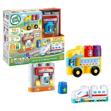LeapFrog 跳跳蛙 小小建築師 互動式有聲積木 70+學習詞語和聲音, 鐵道快車公路組, 1組