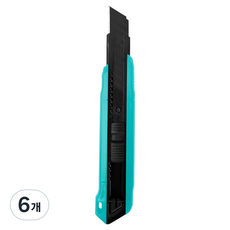 월드크린 프로 커터칼 대형 18mm, 블루, 6개