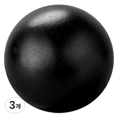 보스툴 동글 원형 서랍장 손잡이 20mm, 블랙, 3개