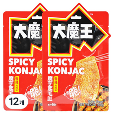 옌진푸즈 대모왕 향라맛 천엽모양 곤약 간식, 12개, 60g