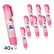산리오 캐릭터즈 노크식 지우개, 40개, 헬로키티