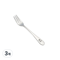 현우 스마일펀치SF 유아포크, 실버, 단품, 3개