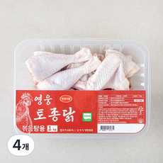 한강식품 영웅 토종닭 볶음탕용 (냉장), 4개, 1kg