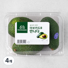 만나다 페루산 아보카도 3입, 550g, 4개