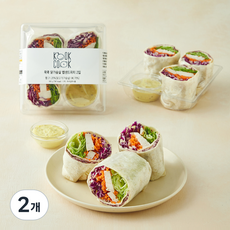꾹쿡 닭가슴살 랩샌드위치 2입, 565g, 2개