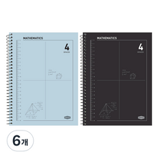 PINKFOOT 3000 四分割數學練習本, 隨機出貨, 6個