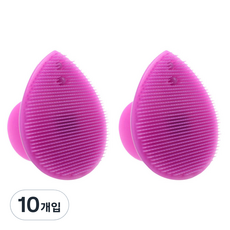 피부사랑 실리콘 클렌징 패드, 퍼플, 10개
