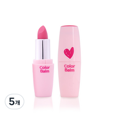 봉봉프랜즈 봉봉컬러밤 어린이 립스틱 3.5g, 01 밀키핑크, 5개