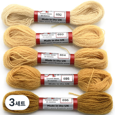 Joy十字繡Apple Tone羊毛紗 5種組, 3組, 692, 693, 694, 695, 696