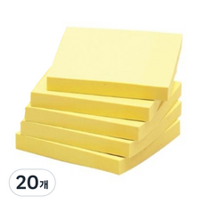Printec 混合便利貼實惠包 76 x 76 mm, 黃色, 20個, 100張