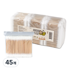 가성비으뜸 프리미엄 절약형 다용도 멸균 우드면봉, 200개입, 45개