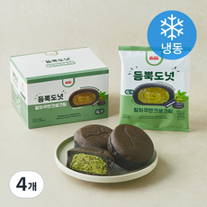 벨리푸드 듬뿍도넛 말차쿠앤크 생크림 (냉동), 110g, 4개, 3개입