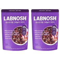 Labnosh 格蘭諾拉麥片 可可口味, 200g, 2個