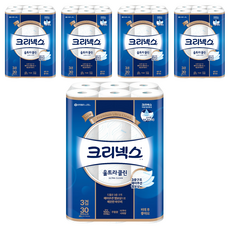 Kleenex 舒潔 3層超乾淨捲筒衛生紙天然紙漿, 27m, 30入, 5個