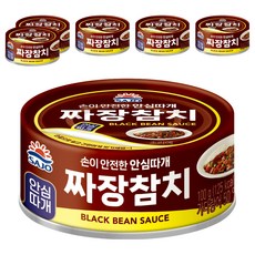 사조 짜장참치, 6개, 100g