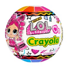 L.O.L Surprise 驚喜寶貝蛋 Crayola 繪兒樂 L.O.L驚喜愛心娃娃, 顏色隨機, 1個