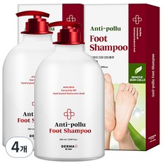 AKei. Anti-Pollu足部清潔液, 1瓶, 4瓶, 550ml